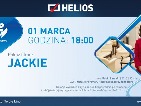 Kino Helios w Piotrkowie Trybunalskim zaprasza na film „Jackie”