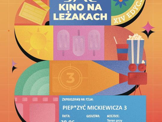 Kino na Leżakach wraca do Opoczna. Plenerowy seans i atrakcje już 28 czerwca
