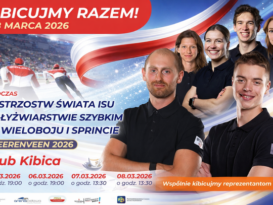 Klub Kibica w Arenie Lodowej: cztery dni transmisji Mistrzostw Świata ISU w łyżwiarstwie szybkim Klub Kibica w Arenie Lodowej: cztery dni transmisji Mistrzostw Świata ISU w łyżwiarstwie szybkim