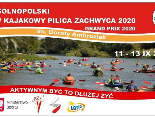 Klub Sportowy AMBER zaprasza na XIV edycję Ogólnopolskiego Spływu Kajakowego „Pilica zachwyca 2020” im. Doroty Ambroziak