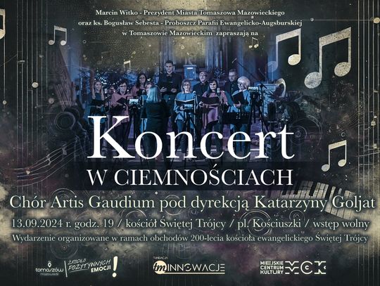 Koncert w ciemnościach w murach kościoła Świętej Trójcy