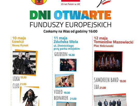 Koncerty: Samokhin Band i IRA na Dniach Otwartych Funduszy Europejskich
