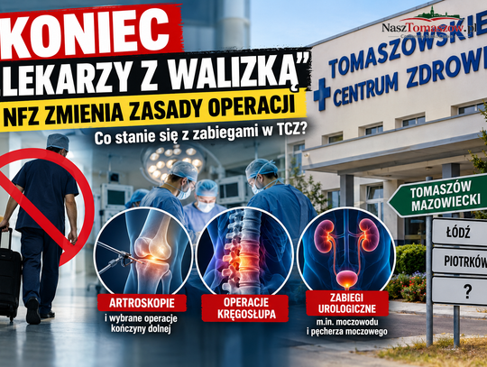 Koniec „lekarzy z walizką”. NFZ zmienia zasady operacji. Co stanie się z zabiegami w TCZ?