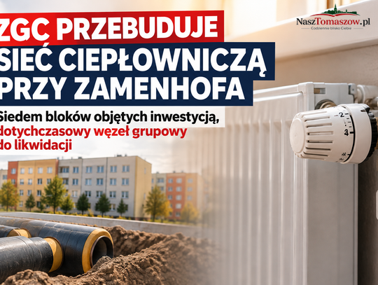 Koniec wspólnego węzła ciepłowniczego przy Zamenhofa. ZGC planuje przebudowę sieci dla siedmiu bloków