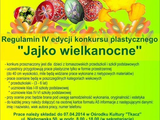 Konkurs plastyczny &quot;Jajko wielkanocne&quot;