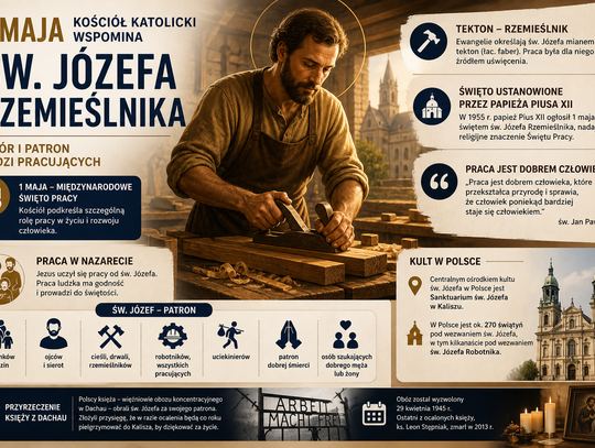 Kościół katolicki 1 maja wspomina św. Józefa Rzemieślnika