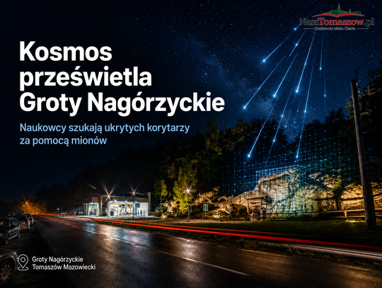 Kosmiczne cząstki zaglądają pod ziemię. Naukowcy szukają nieznanych korytarzy w Grotach Nagórzyckich