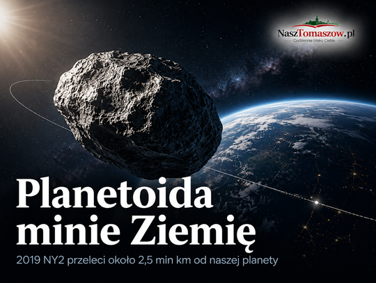 Kosmiczny gość minie Ziemię. Planetoida 2019 NY2 przeleci 2,5 mln km od nas