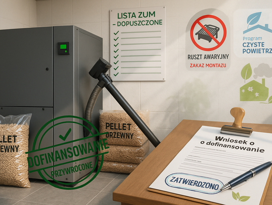 Kotły na pellet ponownie na liście zielonych urządzeń; można składać wnioski o dofinansowanie