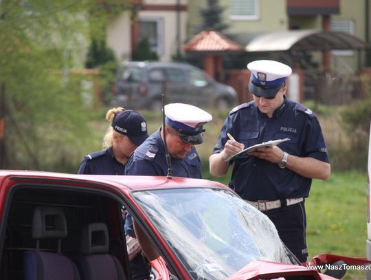 Kraksa przed komendą