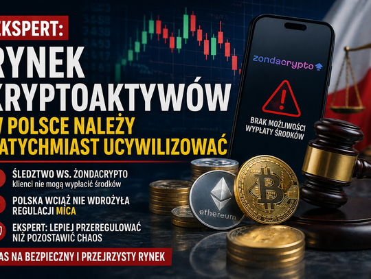 Kryptowaluty bez kontroli? Ekspert bije na alarm: „ten rynek trzeba natychmiast ucywilizować”