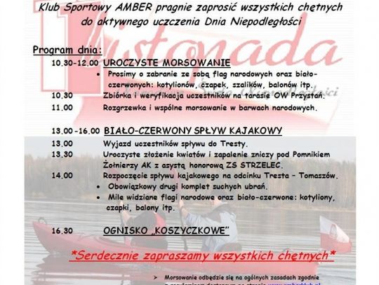 KS Amber zaprasza na nietypowe świętowania Święta Niepodległości