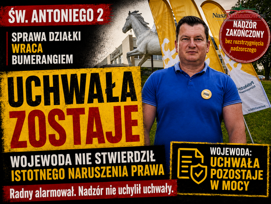Kucharski wytropił aferę przy św. Antoniego. Wojewoda studzi emocje. Nikt nie złamał prawa