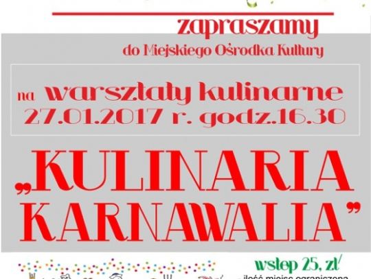 KULINARIA KARNAWALIA - warsztaty kulinarne