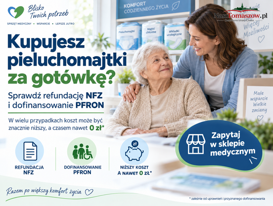 Kupujesz pieluchomajtki za gotówkę? Możliwe, że niepotrzebnie. NFZ i PFRON mogą pokryć koszt