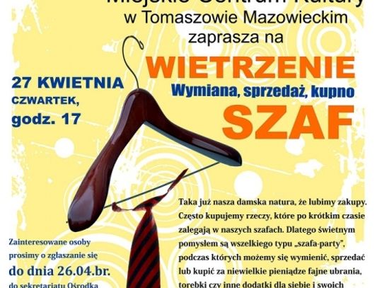 Kwietniowe wietrzenie szafy
