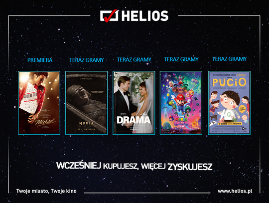 Kwietniowy repertuar kin Helios. Od króla popu po kinowe emocje na najwyższym poziomie