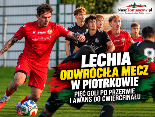 Lechia odwróciła mecz w Piotrkowie. Pięć goli po przerwie i awans do ćwierćfinału