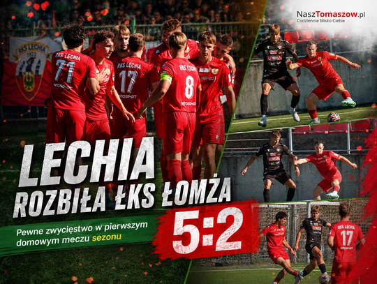 Lechia rozbiła ŁKS Łomża przy Nowowiejskiej. Pięć goli i kapitalna pierwsza połowa