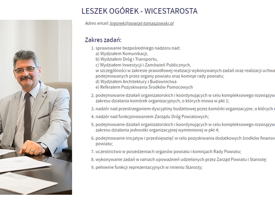 Leszek Ogórek nadal wicestarostą. Spieszą się bardzo powoli.