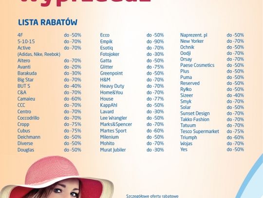 Letnia wyprzedaż w Focus Mall Piotrków Trybunalski!