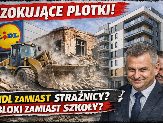 Lidl zamiast strażnicy? Bloki zamiast szkoły? Tak się produkuje polityczne plotki Lidl zamiast strażnicy? Bloki zamiast szkoły? Tak się produkuje polityczne plotki