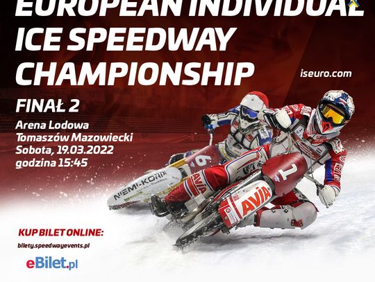 Lista startowa Finału 2 European Individual Ice Speedway Championship w Tomaszowie Mazowieckim