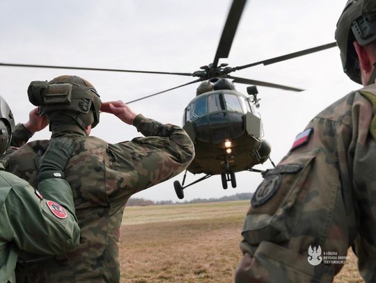 Łódzcy Terytorialsi szkolili się z 1 Dywizjonem Lotniczym