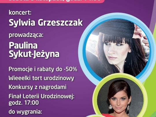 Losowanie Peugeota 301 i Sylwia Grzeszczak na 4 urodzinach Focus Mall Piotrków Trybunalski