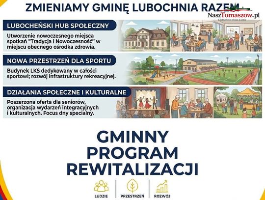 Lubochnia z programem rewitalizacji. To otwiera drogę do milionów z funduszy
