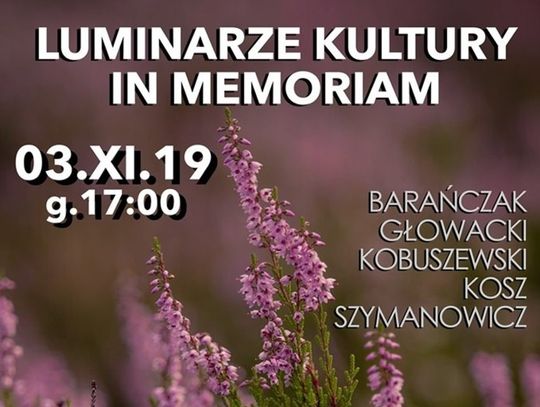 Luminarze kultury w Galerii Arkady