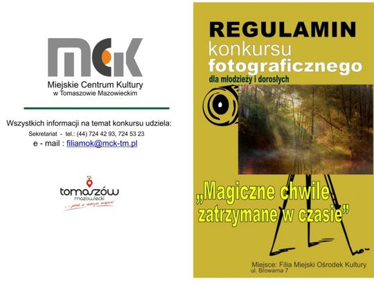 „Magiczne chwile zatrzymane w czasie”- konkurs fotograficzny