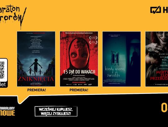 Maraton Horrorów  8 sierpnia w kinie Helios Tomaszów
