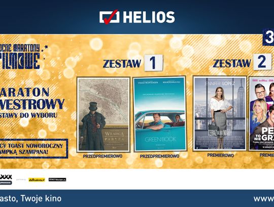 Maraton Sylwestrowy w kinie Helios