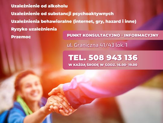 Masz problem z uzależnieniem lub doświadczasz przemocy? Skorzystaj z bezpłatnej pomocy