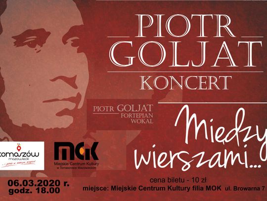 Między wierszami ‒ koncert Piotra Goljata