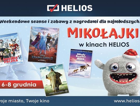Mikołajki w kinach Helios: 6-8 grudnia