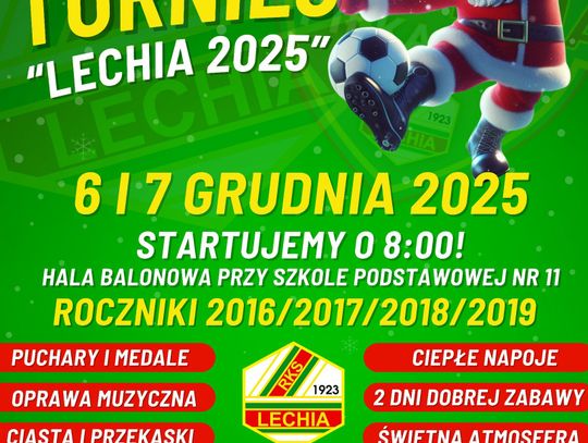 Mikołajkowy Turniej Lechia 2025 pod patronatem prezydenta Marcina Witko Mikołajkowy Turniej Lechia 2025 pod patronatem prezydenta Marcina Witko