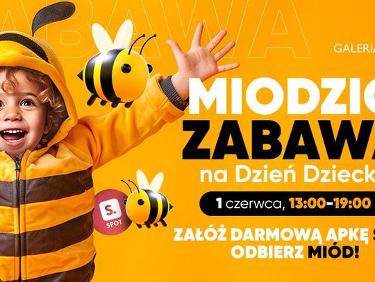 Miodzio zabawa na Dzień Dziecka w Galerii Tomaszów