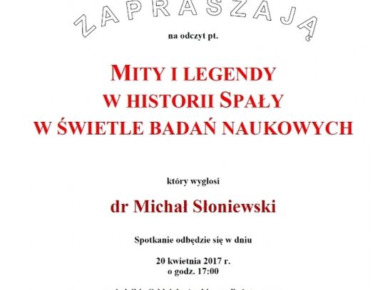 Mity i legendy w historii Spały w świetle badań naukowych