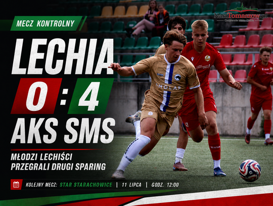 Młoda Lechia bez odpowiedzi. AKS SMS Łódź wygrał drugi sparing zielono-czerwonych