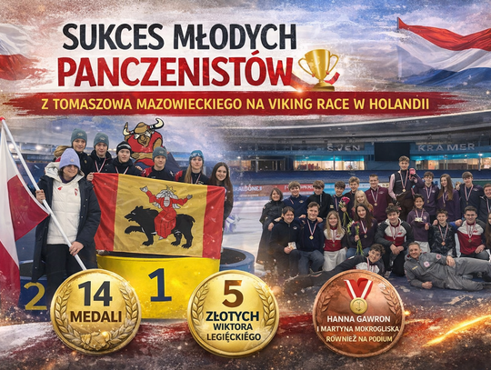 Młodzi panczeniści z Tomaszowa Mazowieckiego podbijają Holandię. Wielki sukces na Viking Race