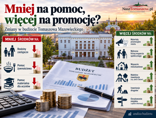 Mniej w planie na pieczę zastępczą, dożywianie i stypendia. Z dotacji dla NGO pieniądze na promocję miasta