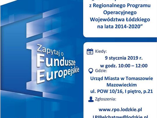 Mobilny Punkt Informacyjny Funduszy Europejskich Mobilny Punkt Informacyjny Funduszy Europejskich