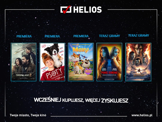 Moc filmowych nowości w kinach Helios