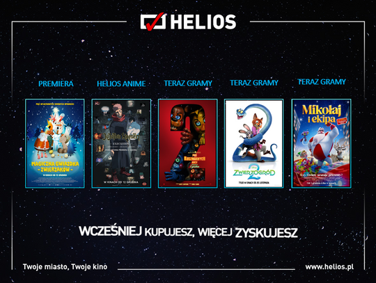 Moc nowości na ekranach kin Helios