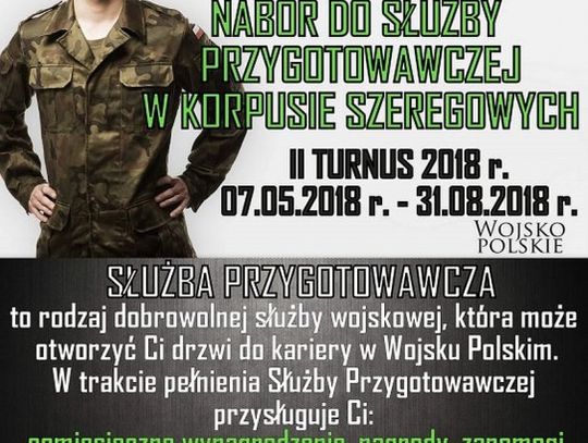 Nabór do służby przygotowawczej w korpusie szeregowych