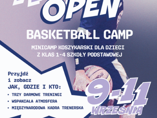 NABÓR DO ZESPOŁÓW KOSZYKARSKICH DLA DZIECI – ASP BASKETBALL OPEN CAMP! 9–11 WRZEŚNIA 2025