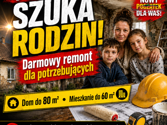 „Nasz Nowy Dom” szuka rodzin. Ekipa Polsatu może wyremontować także dom lub mieszkanie mieszkańców naszego regionu
