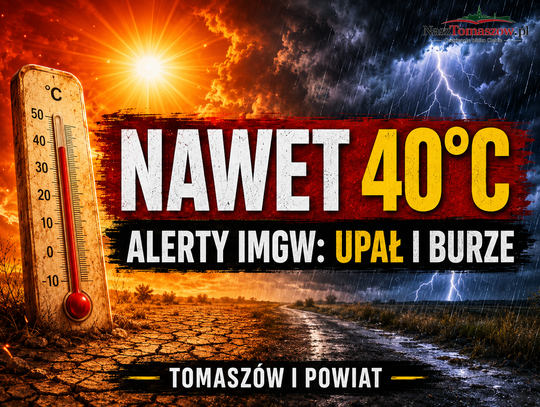 Nawet 40 stopni w Polsce. Czerwone ostrzeżenie IMGW dla Tomaszowa i powiatu